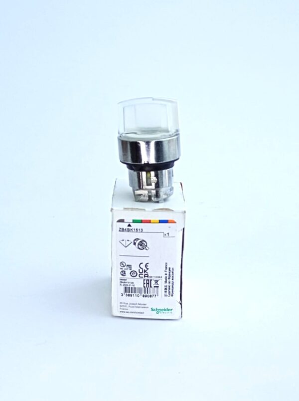 ZB4BK1513 cabeza selector iluminado -3 posiciones - Ø 22 - blanco - Imagen 2